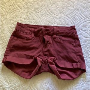 Burgundy bullhead shorts